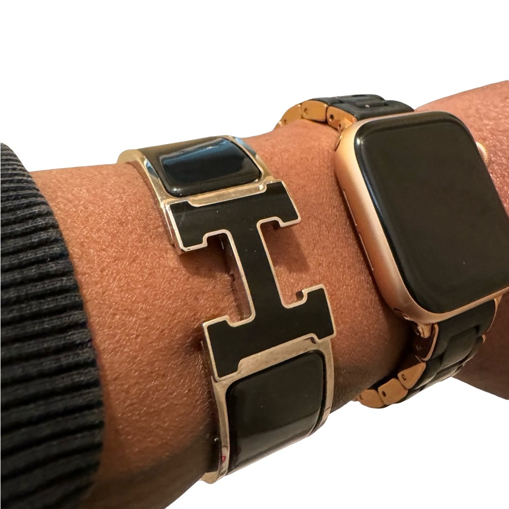 Hermès Clic Clac H Bracelet – Black Enamel PM (Wide) - Picture 6 of 8
